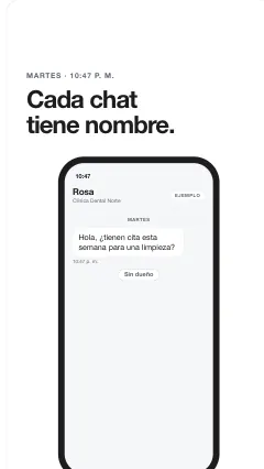 El chat recibe el nombre de su vendedor, fotograma 0