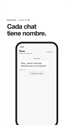 El chat recibe el nombre de su vendedor, fotograma 12