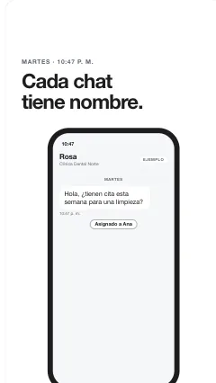 El chat recibe el nombre de su vendedor, fotograma 26