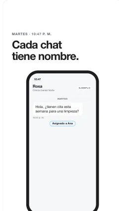 El chat recibe el nombre de su vendedor, fotograma 40