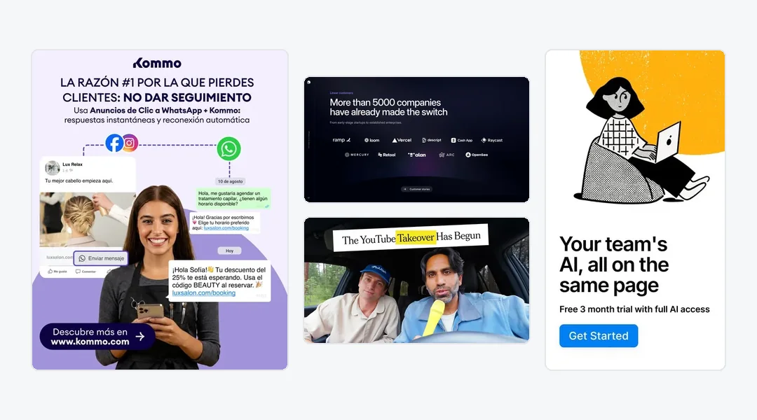 Cuatro piezas de otras marcas que ordenaron nuestras decisiones: dos anuncios, un deck y una miniatura