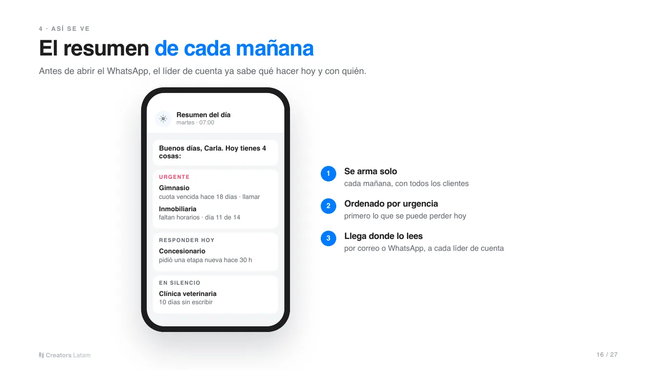 Lámina: El resumen de cada mañana.