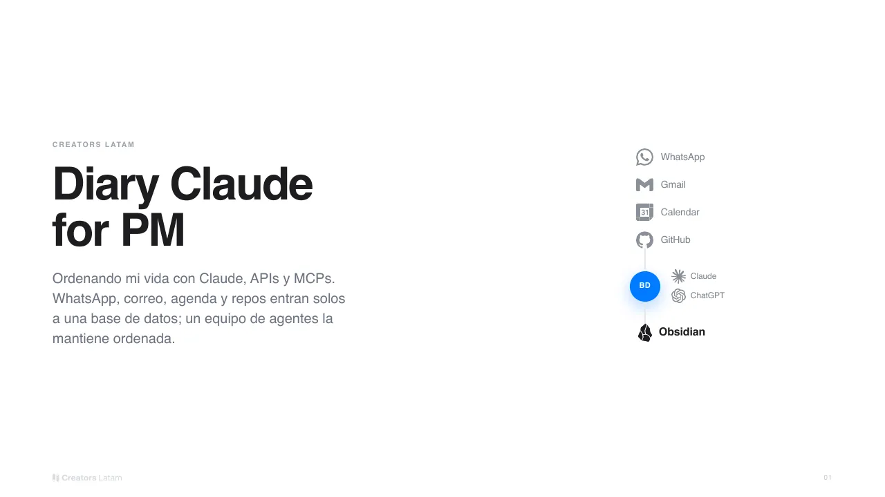 Lámina: Diary Claude for PM.