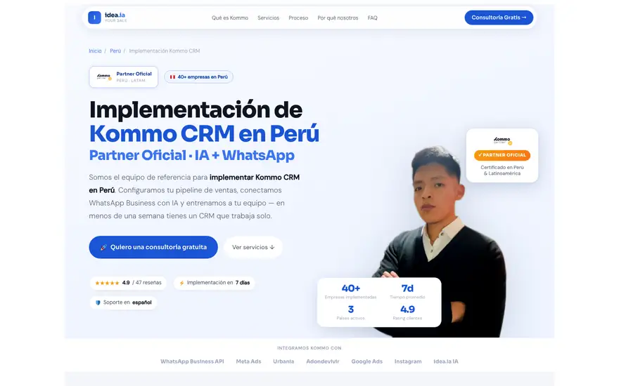 idea.ia: Kommo CRM en Perú