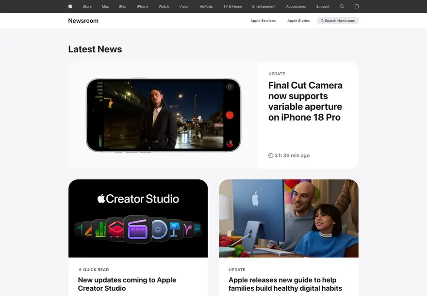 Apple: Newsroom
