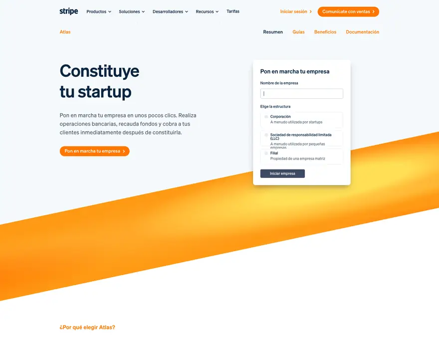 Stripe: Atlas (en español)