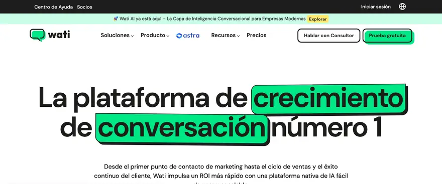 Wati: Inicio