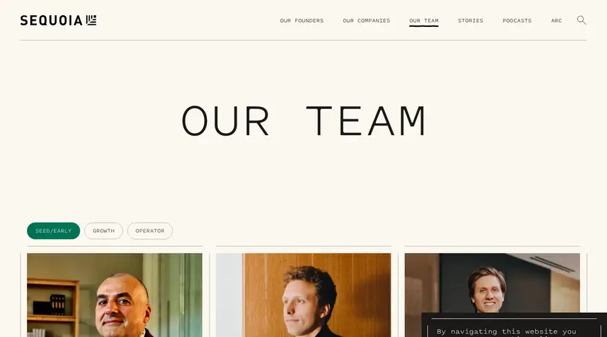 Sequoia: Our team
