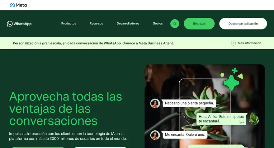 WhatsApp Business: Inicio
