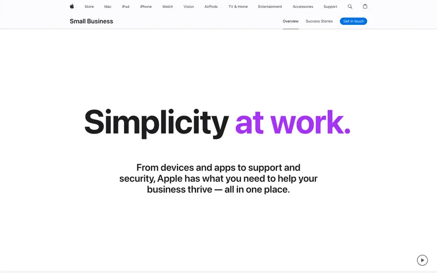 Apple: Small Business