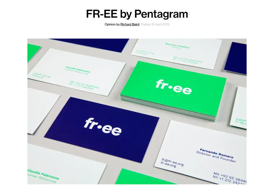 BP&O: FR-EE, de Pentagram