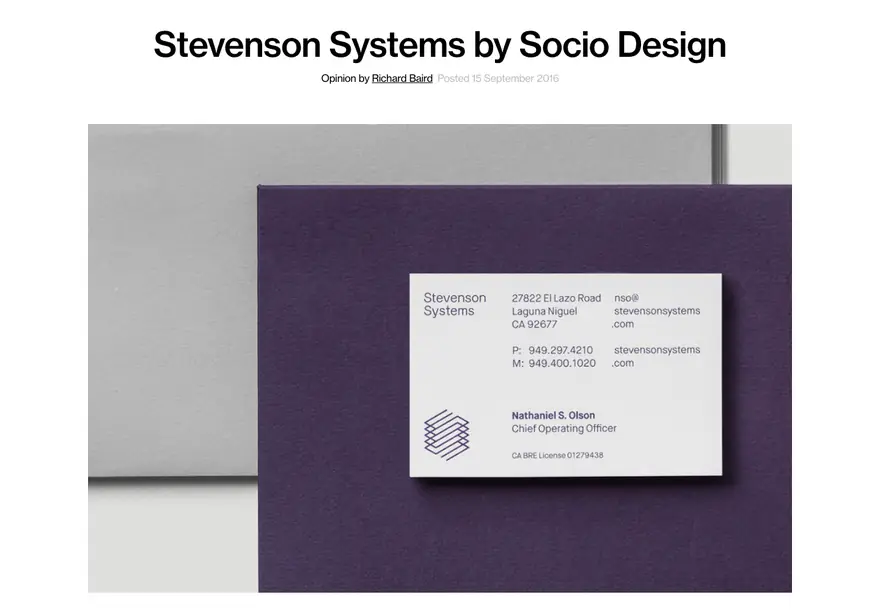 BP&O: Stevenson Systems, de Socio Design