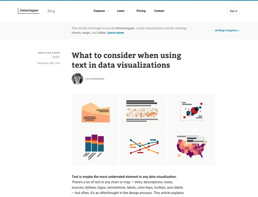 Datawrapper: Texto en visualizaciones