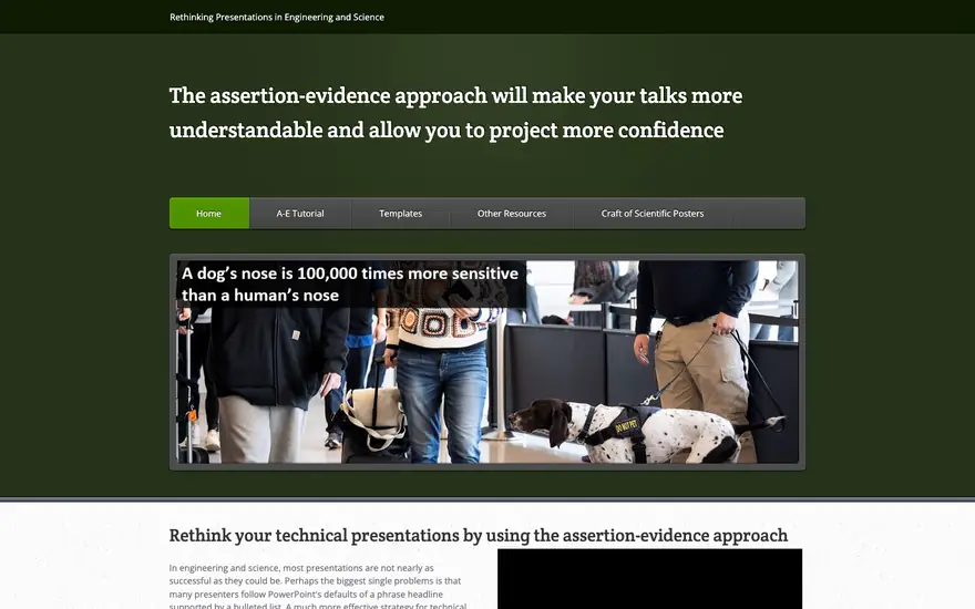 Penn State: Assertion-evidence