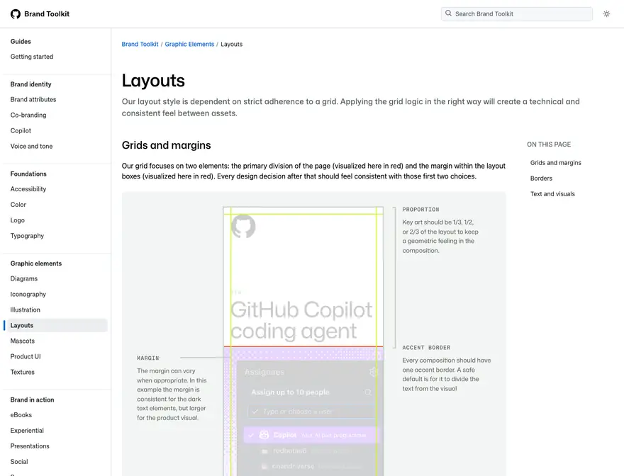 GitHub: Brand Toolkit · Layouts