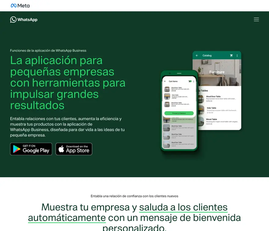 WhatsApp Business: Funciones de la app
