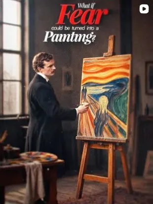 @earn.edits: Portada de reel · «What if Fear could be turned into a Painting?»