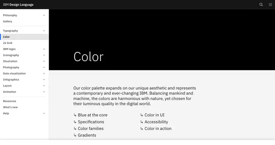 IBM: Design Language · Color