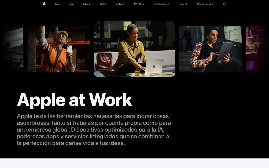 Apple at Work (Latinoamérica): Inicio