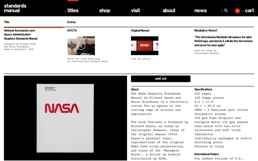 NASA: Graphics Standards Manual (1975)