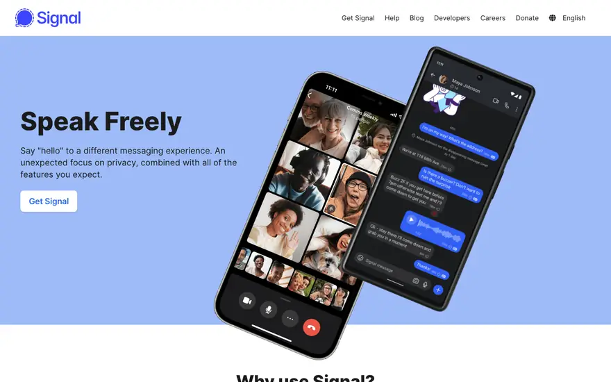 Signal: Chat en el teléfono