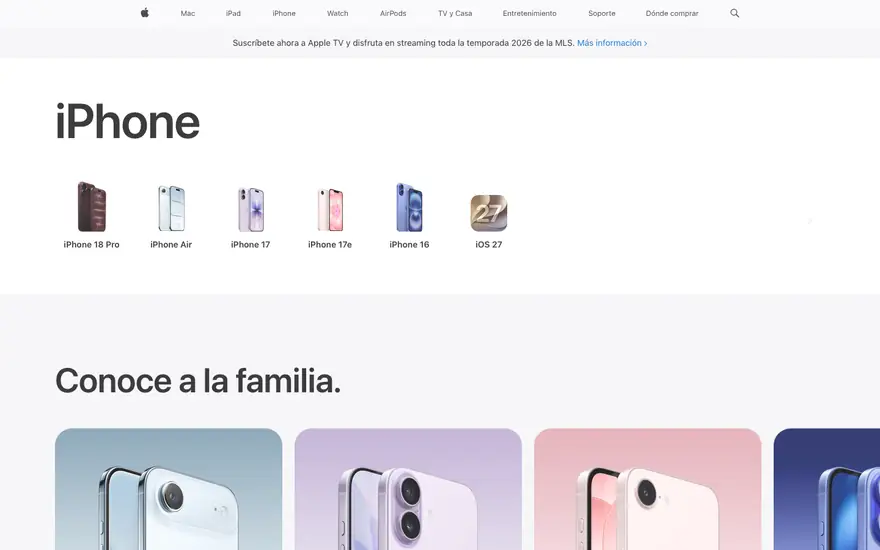Apple Latinoamérica: iPhone