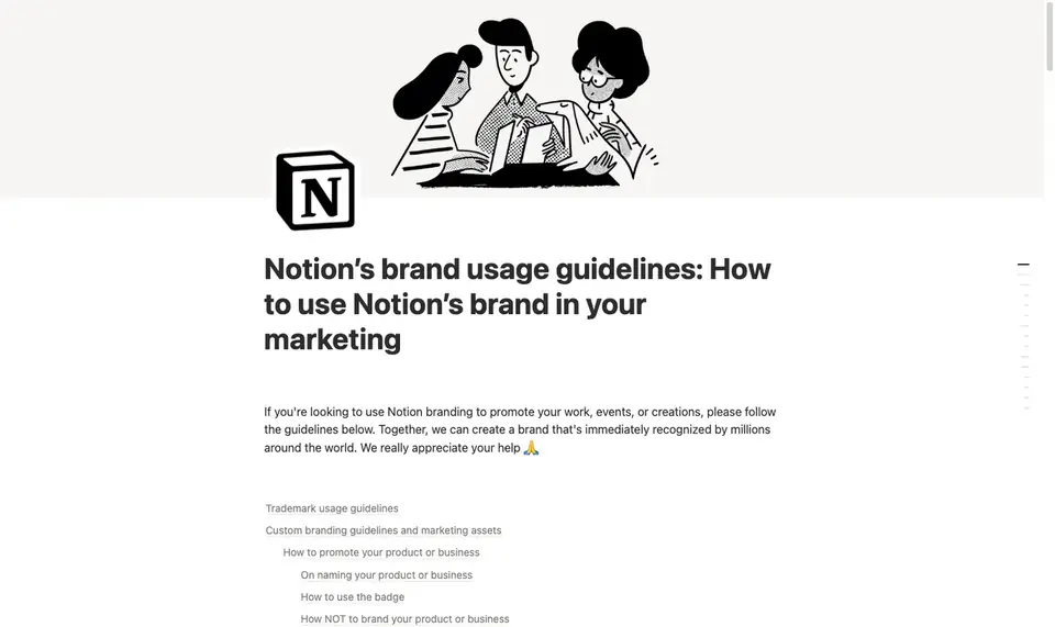 Notion: Manual de uso de marca de Notion: la portada