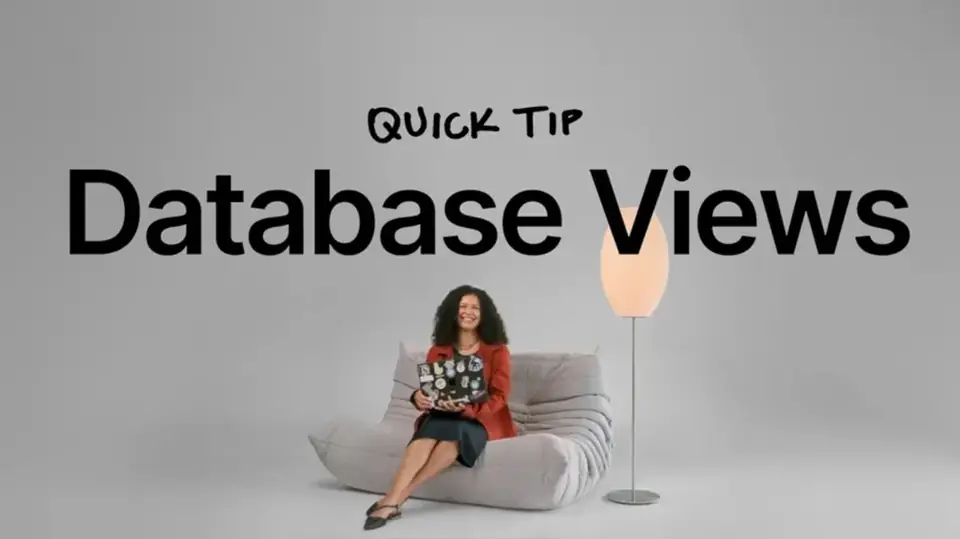Notion: ¿Qué son las vistas de base de datos en Notion? | Consejo rápido, 0:06.6