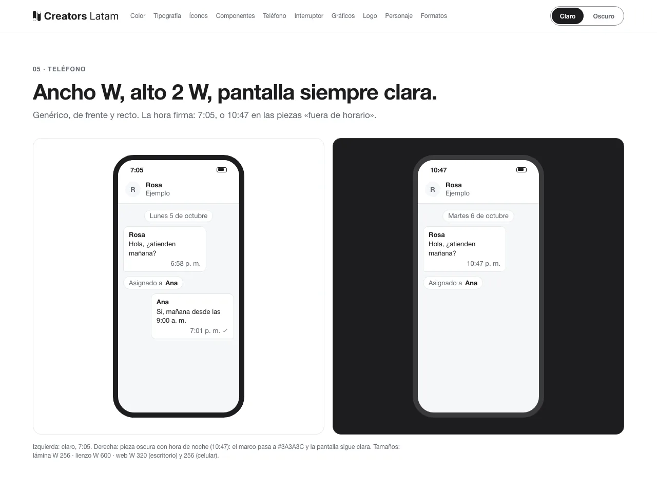 Catálogo del kit: Teléfono, en claro
